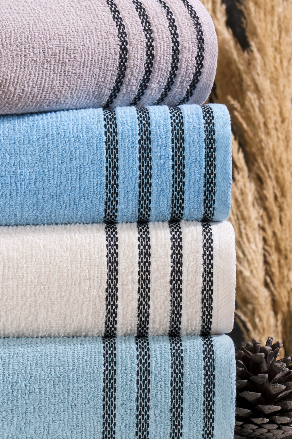 MARLA HOME Velura 4'lü El-Yüz Havlusu Seti | %100 Pamuk | 50x90 cm | Açık Renkler - Görsel 2