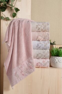 Fiesta Tekstil 50x90 Bürümcük Mystic 6’lı Bambu Havlu
