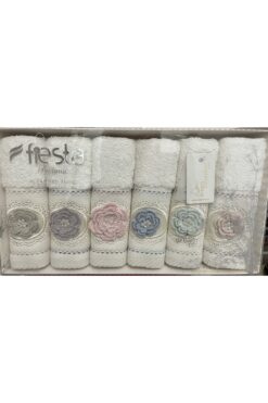 Fiesta Bambu Çeyizlik El Mutfak Havlusu Seti 6’lı 30x50 Cm