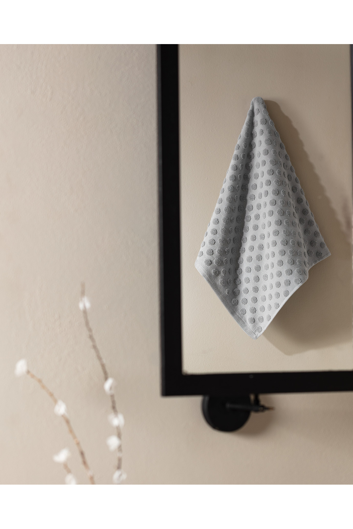 Madame Coco Puanty %100 Pamuk Yüz Havlusu - Gri