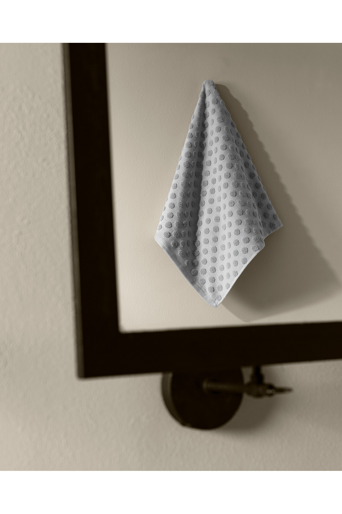 Madame Coco Puanty %100 Pamuk Yüz Havlusu - Gri - Görsel 2