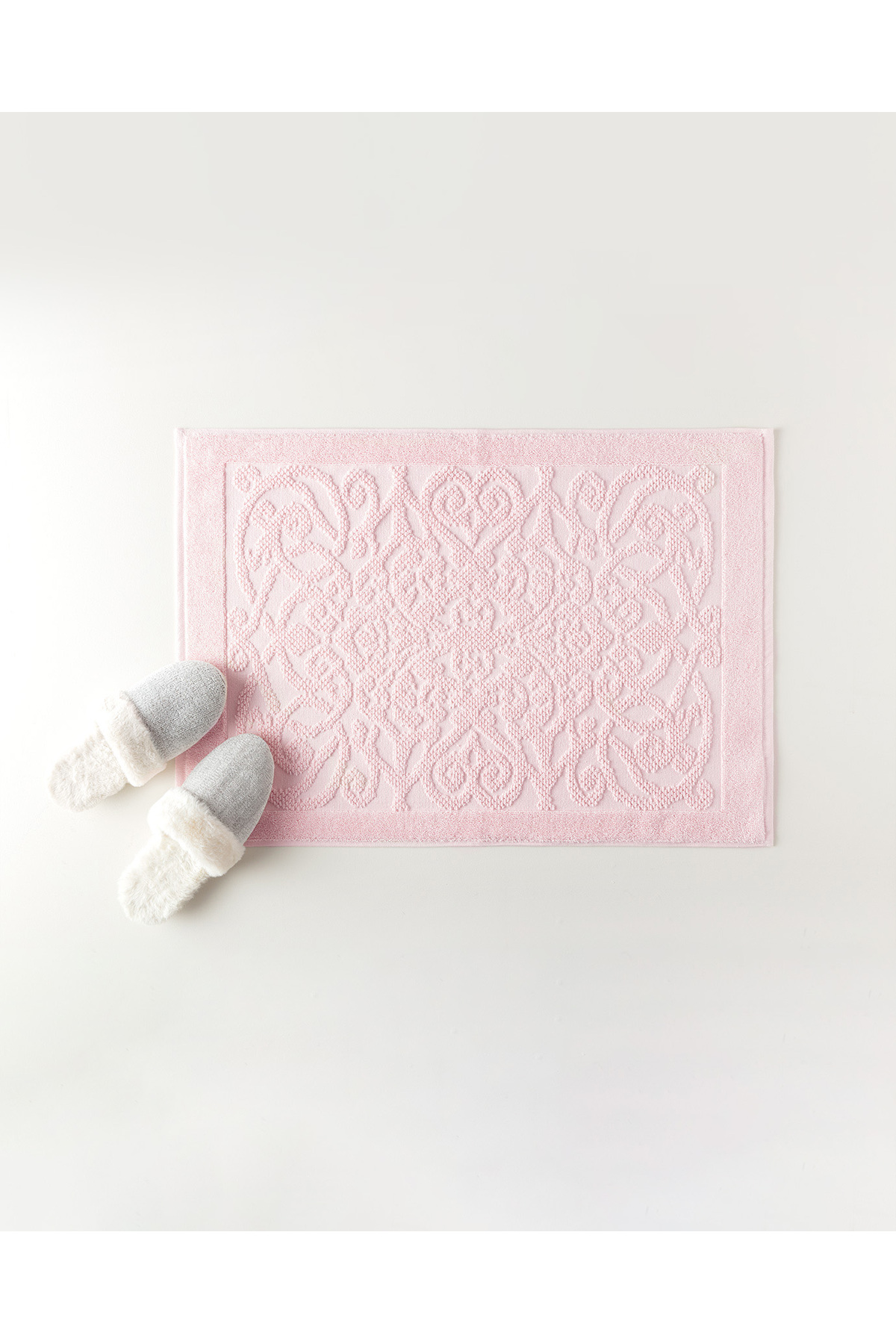 Madame Coco Berthe Ayak Havlusu - Pudra - 50x70 cm