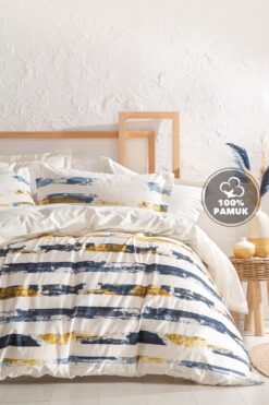 Yataş Stain Ranforce Çift Kişilik Nevresim Takımı - Bej