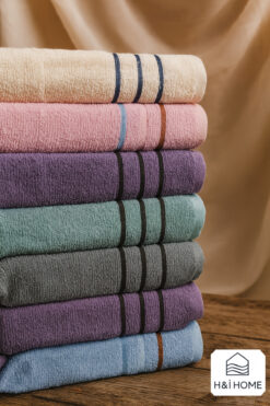 H&İ HOME TEXTILE Eko Seri- 50x90 Cm El Yüz Havlusu 7'li