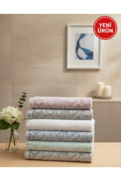 Mela Home Premium Saçaklı 50*90 cm 6'lı El ve Yüz Havlu Seti- Çeyizlik- Hediyelik - Mutfak %100 Pamuklu