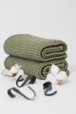 Moada %100 Pamuk Waffle El ve Yüz Havlusu Seti 2’li 50x90 cm – Ekstra Yumuşak, Ekstra Emici, Doğal Havlu