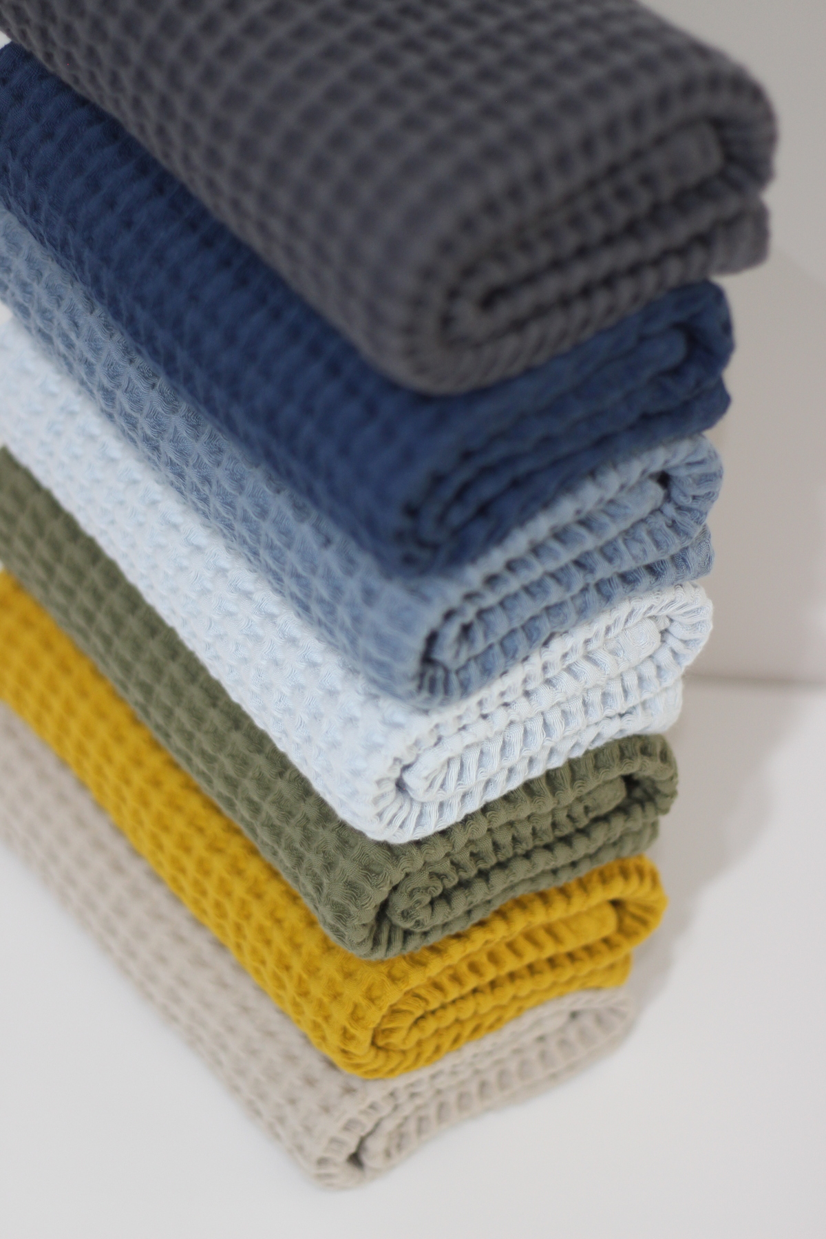 Moada %100 Pamuk Waffle El ve Yüz Havlusu Seti 2’li 50x90 cm – Ekstra Yumuşak, Ekstra Emici, Doğal Havlu - Görsel 3