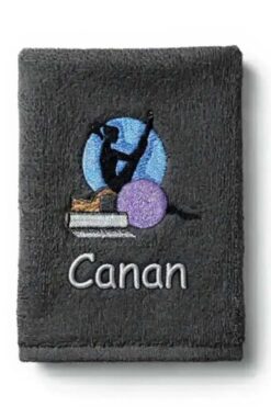 Atölye Müge Kişiye Özel Nakışlı Pilates Temalı Spor ve Fitness Antreman Havlusu 50x90 cm