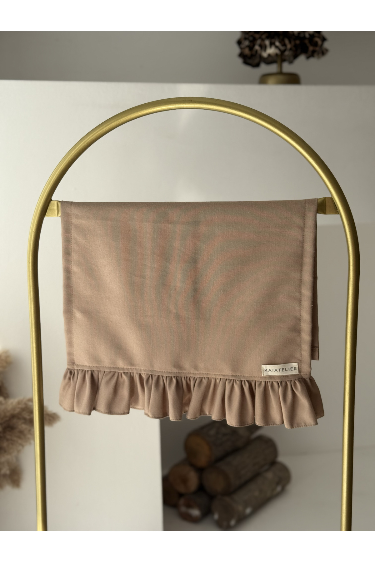 KaiAtelier Sienna Keten Fırfırlı Kurulama Bezi - Görsel 2