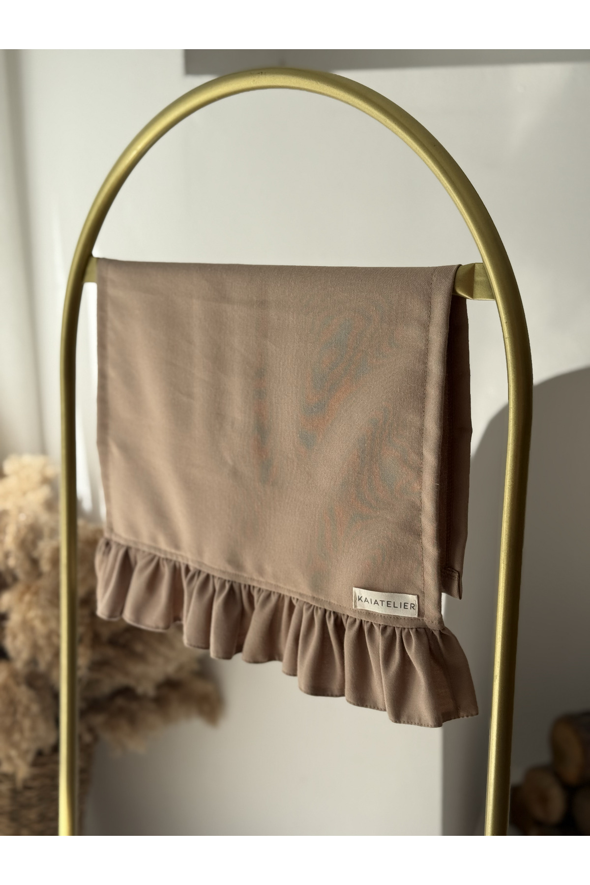 KaiAtelier Sienna Keten Fırfırlı Kurulama Bezi - Görsel 3
