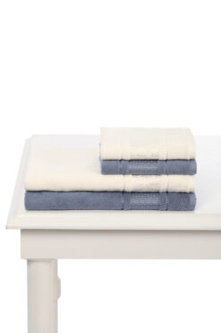 Özdilek Blossom Havlu Seti İndigo-Krem