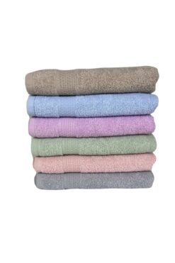 Softplus %100 Pamuklu 6'lı Renkli El Havlusu Seti