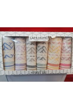 Çapa Home Hediyelik Günlük Çeyizlik 6 Lı El Yüz Havlu Seti 50 X 90