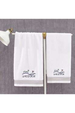 Marie Claire Golf Banyo Havlusu 70x150 Cm Beyaz