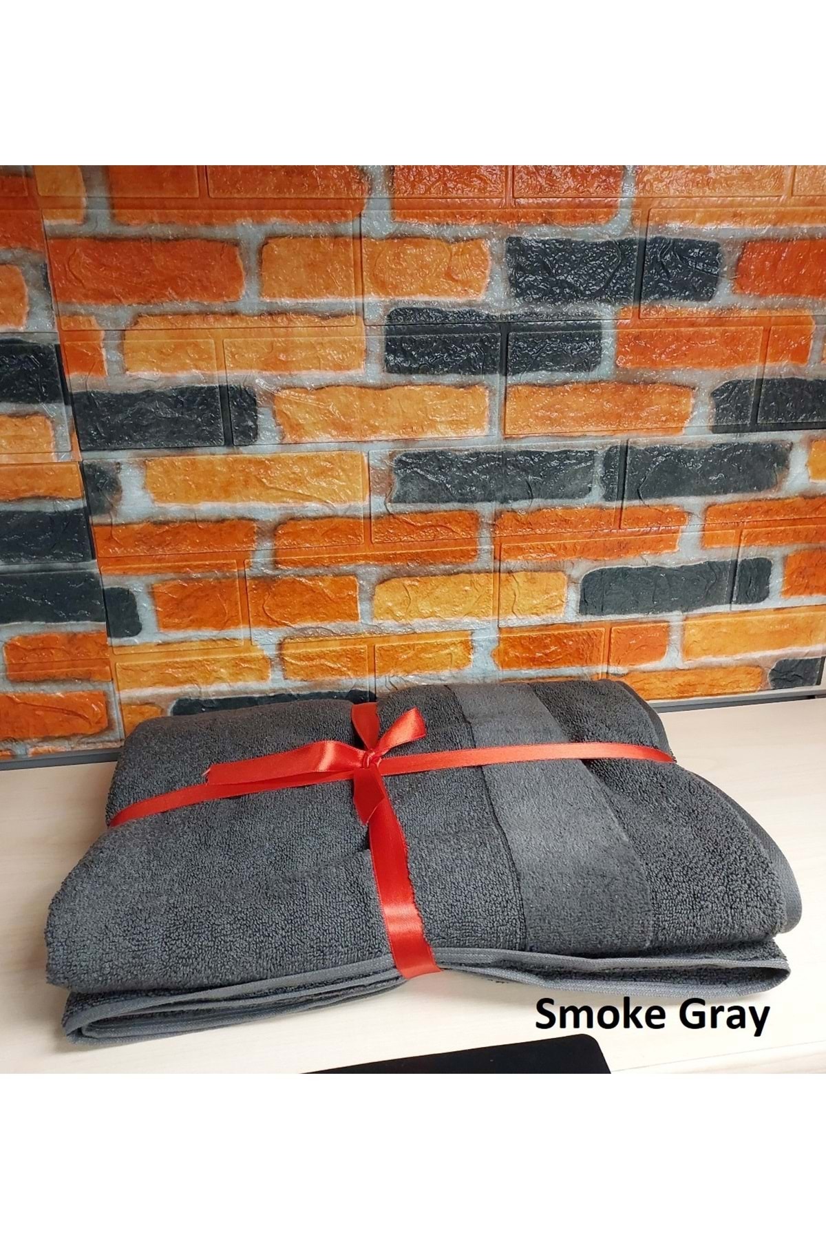 Özdilek Svv Border Büyük Boy Banyo Havlusu (89x173) - Smoke Gray (K.Gri) - Görsel 2