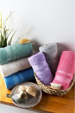 Mimoza Çeyiz Evi 6'lı el yüz havlusu