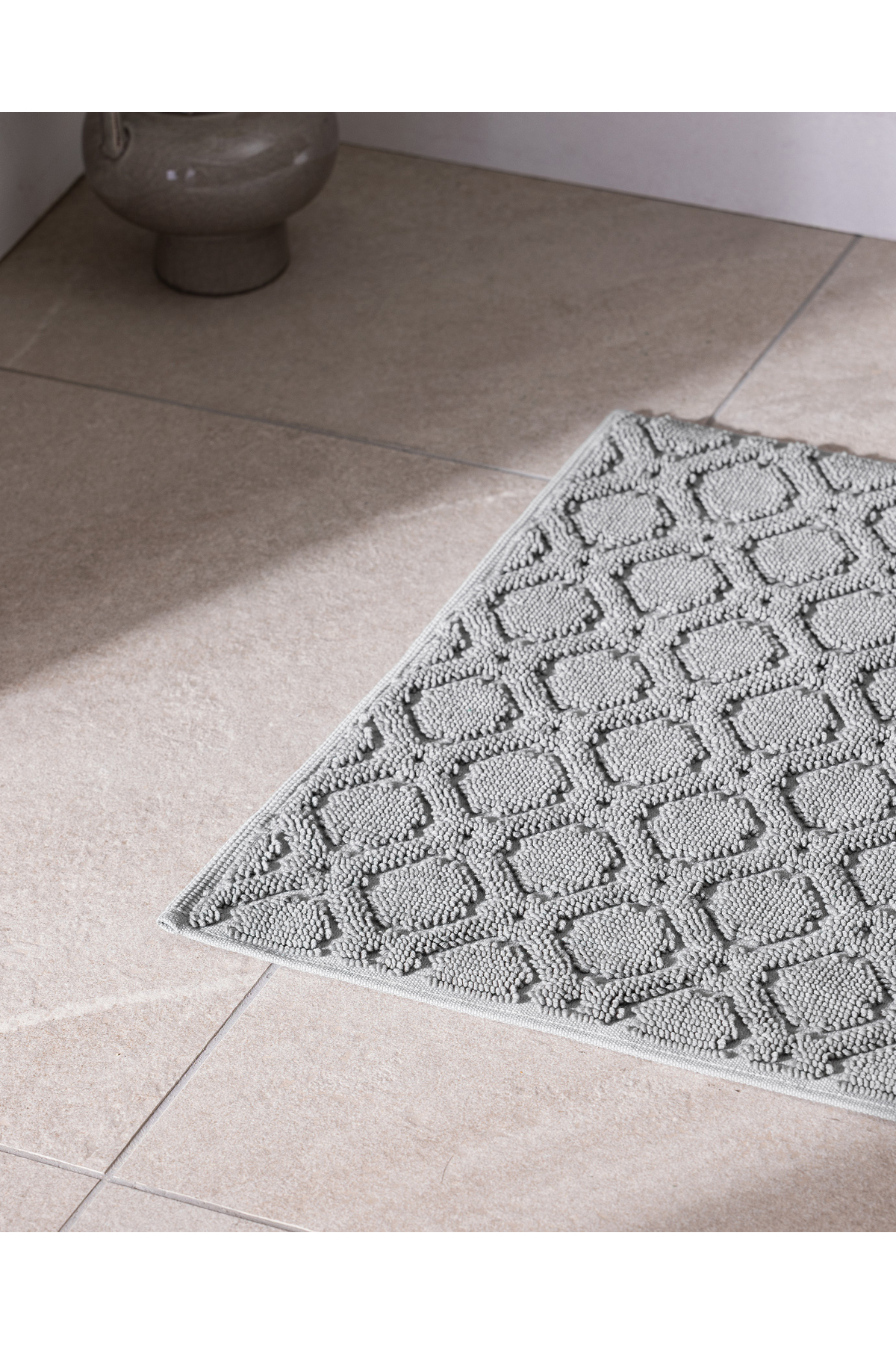 Madame Coco Sansone %100 Pamuk Ayak Havlusu - Gri - Görsel 2