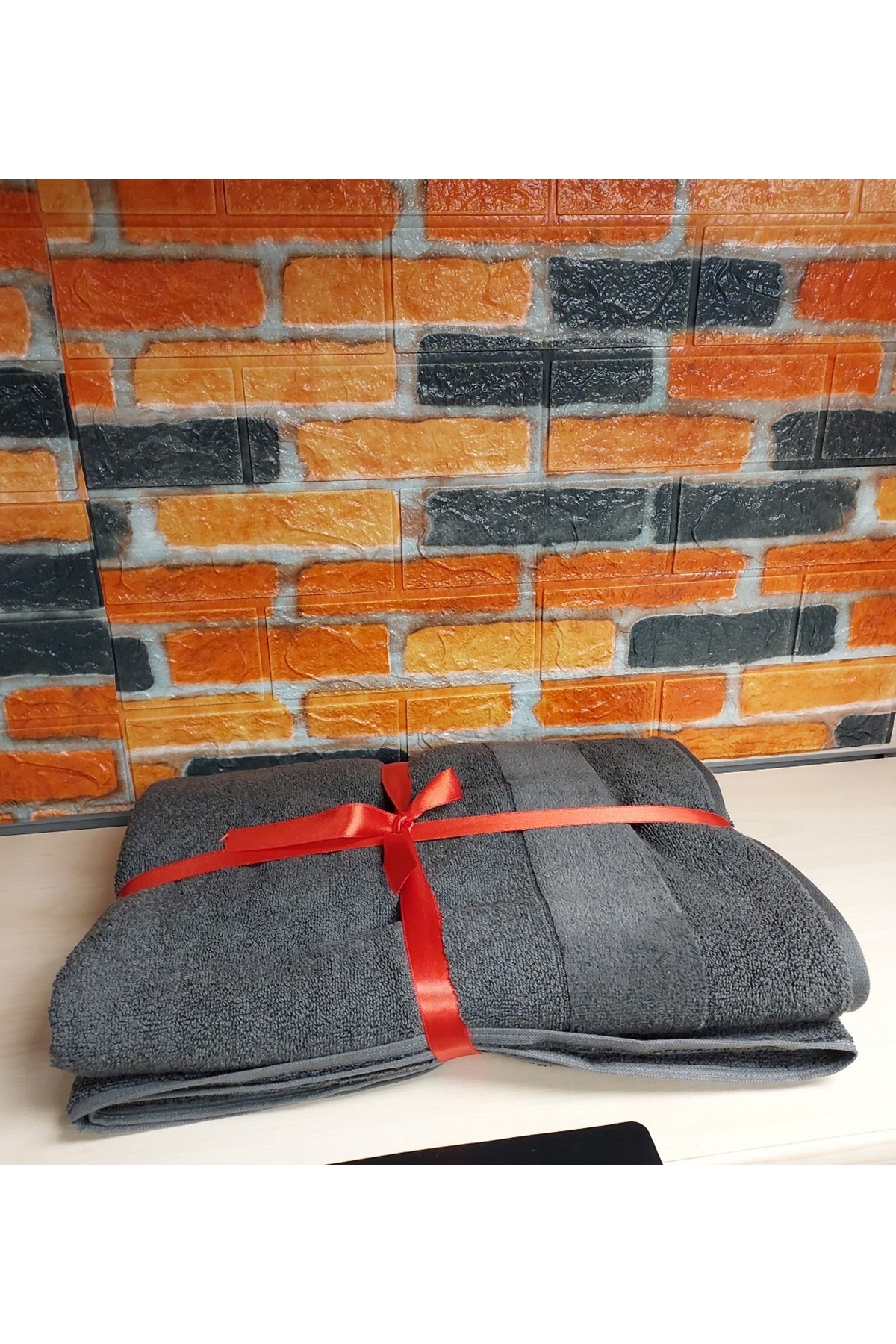 Özdilek Svv Border Orta Boy Banyo Havlusu (76x147) - Smoke Gray (K.Gri)