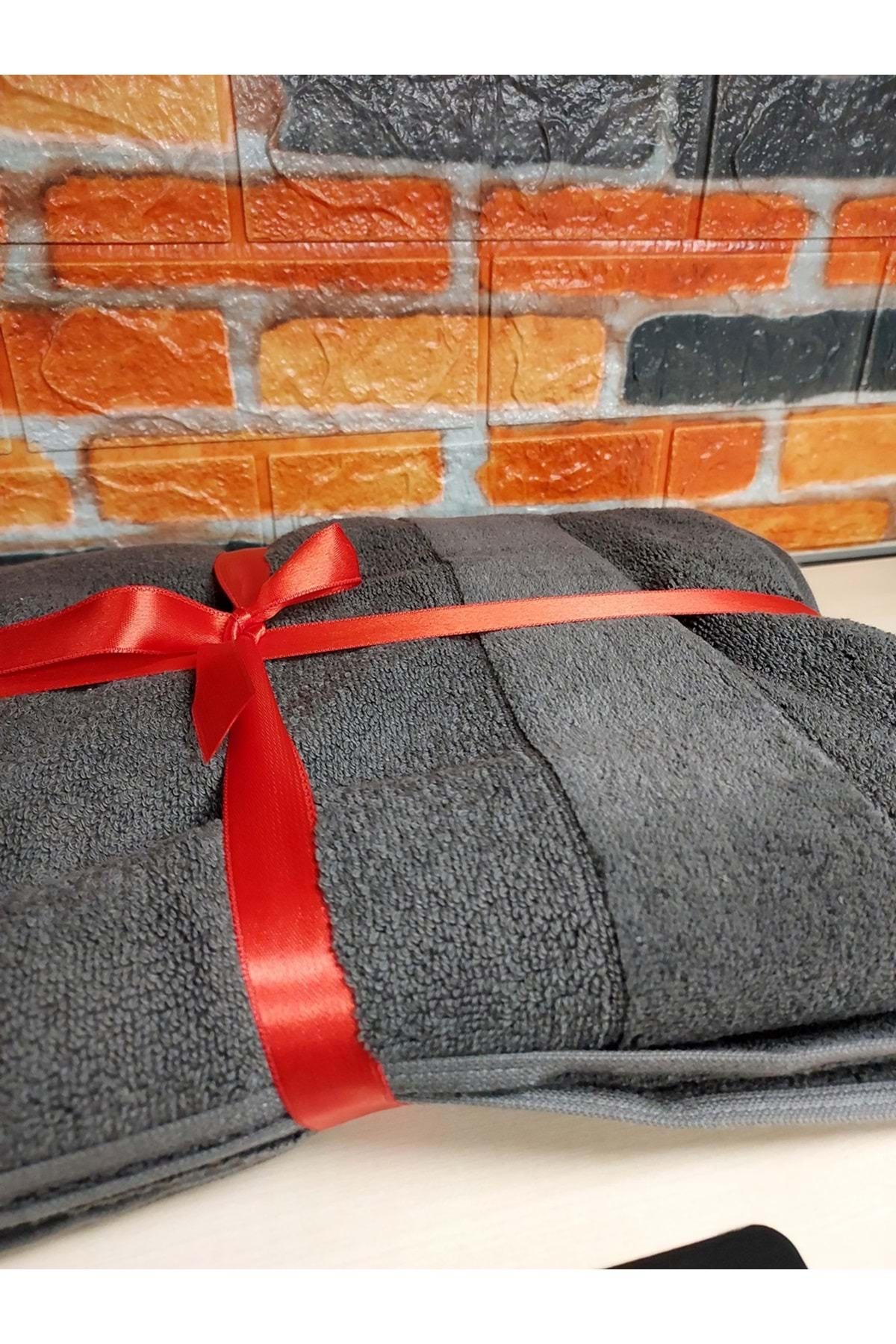 Özdilek Svv Border Orta Boy Banyo Havlusu (76x147) - Smoke Gray (K.Gri) - Görsel 2