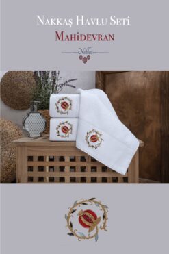 İyi Geceler İstanbul Nakkaş Havlu Seti (3'lü) 30x50 Cm Mahidevran