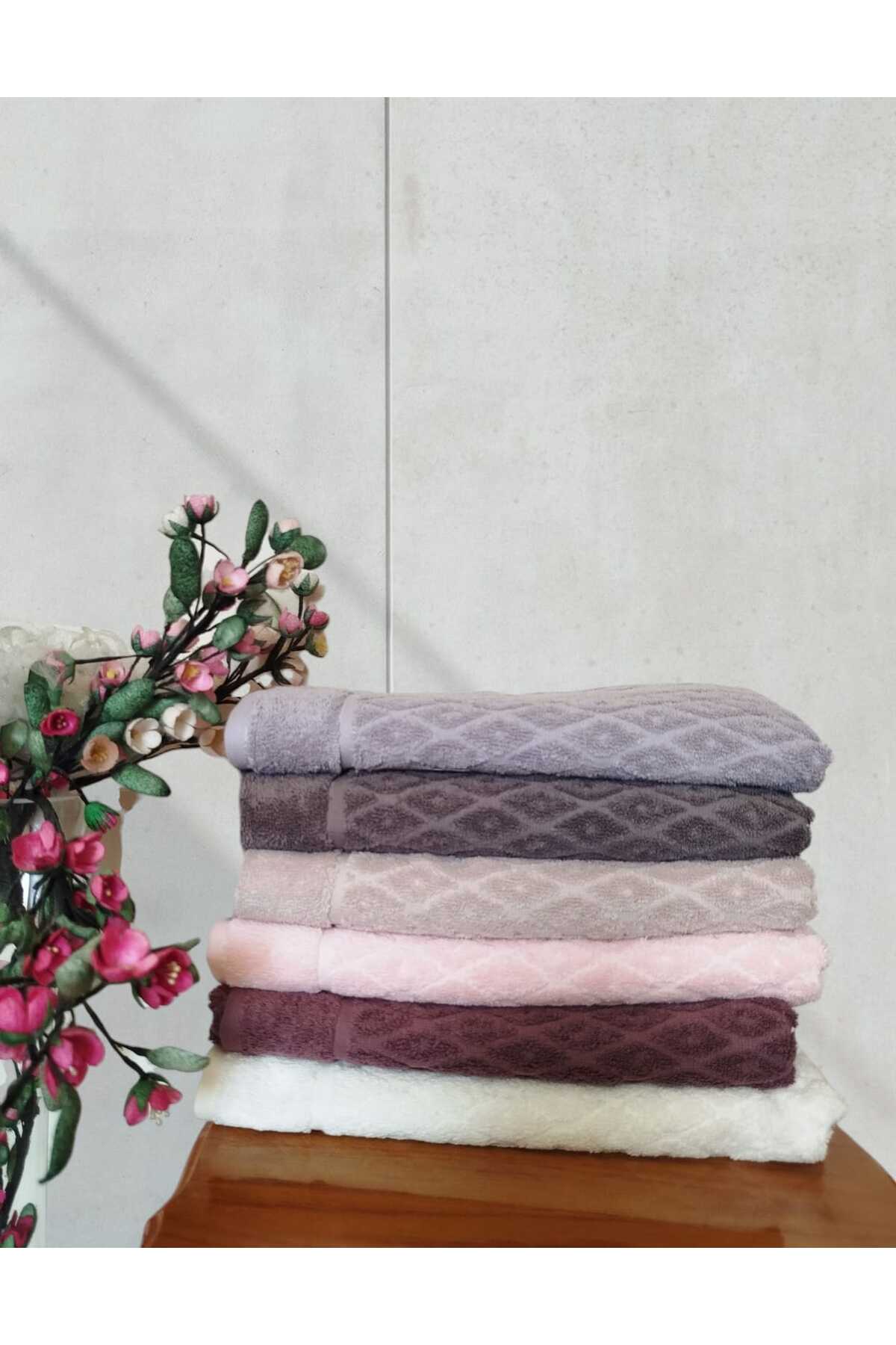 Nurpak %100 Pamuklu Fulya 6 Adet El Yüz Havlusu - Görsel 3