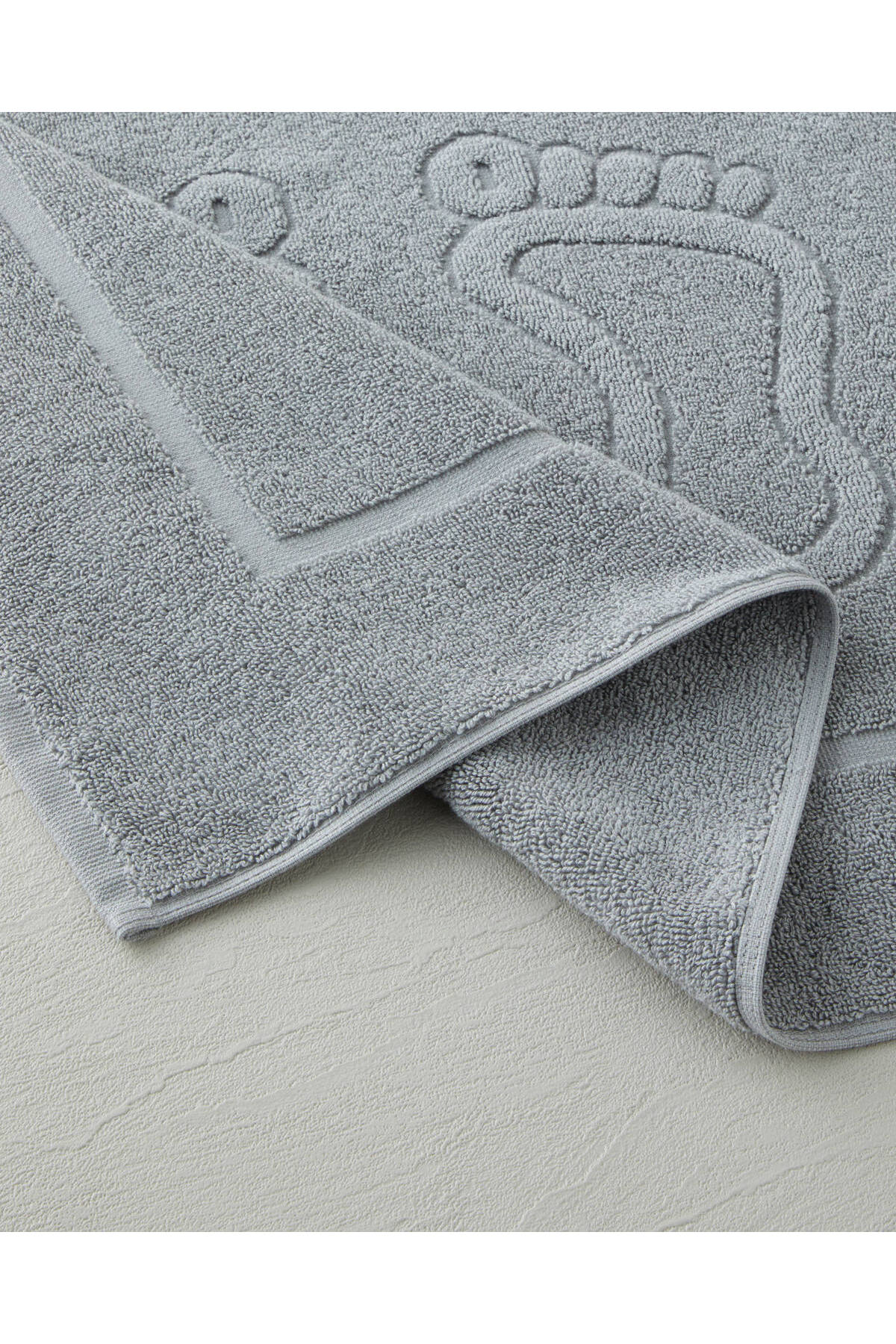 English Home Soft Step Pamuk Ayak Havlusu 50x70 cm Gri - Görsel 2