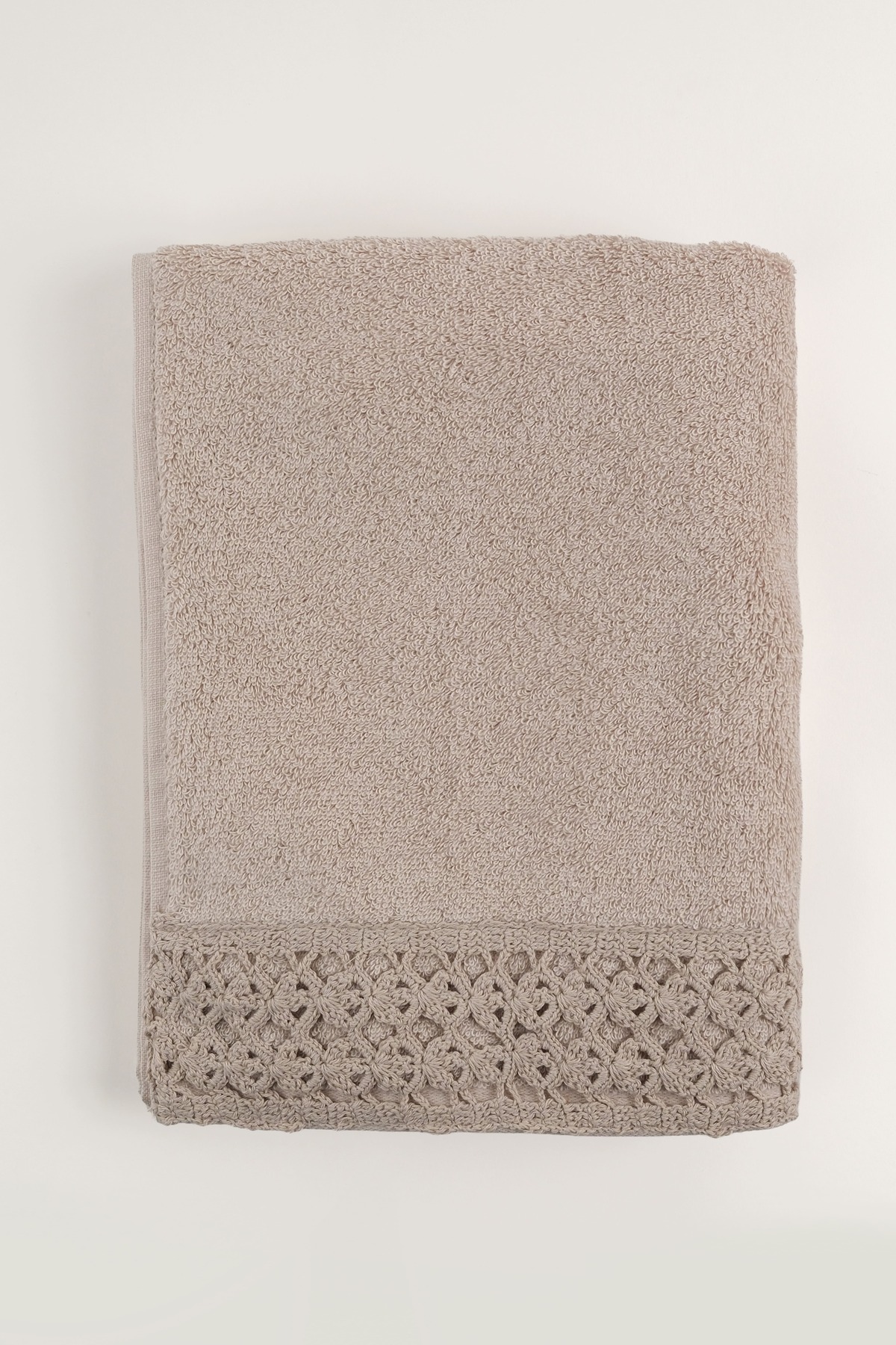 Ca'De'Luz Lugo Pima Pamuk Bej Yüz Havlusu