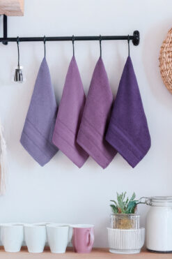 DNZGÜLCAN Ada 4'lü Havlu Seti El Havlu Yüz Havlu %100 Pamuk 30X50 cm