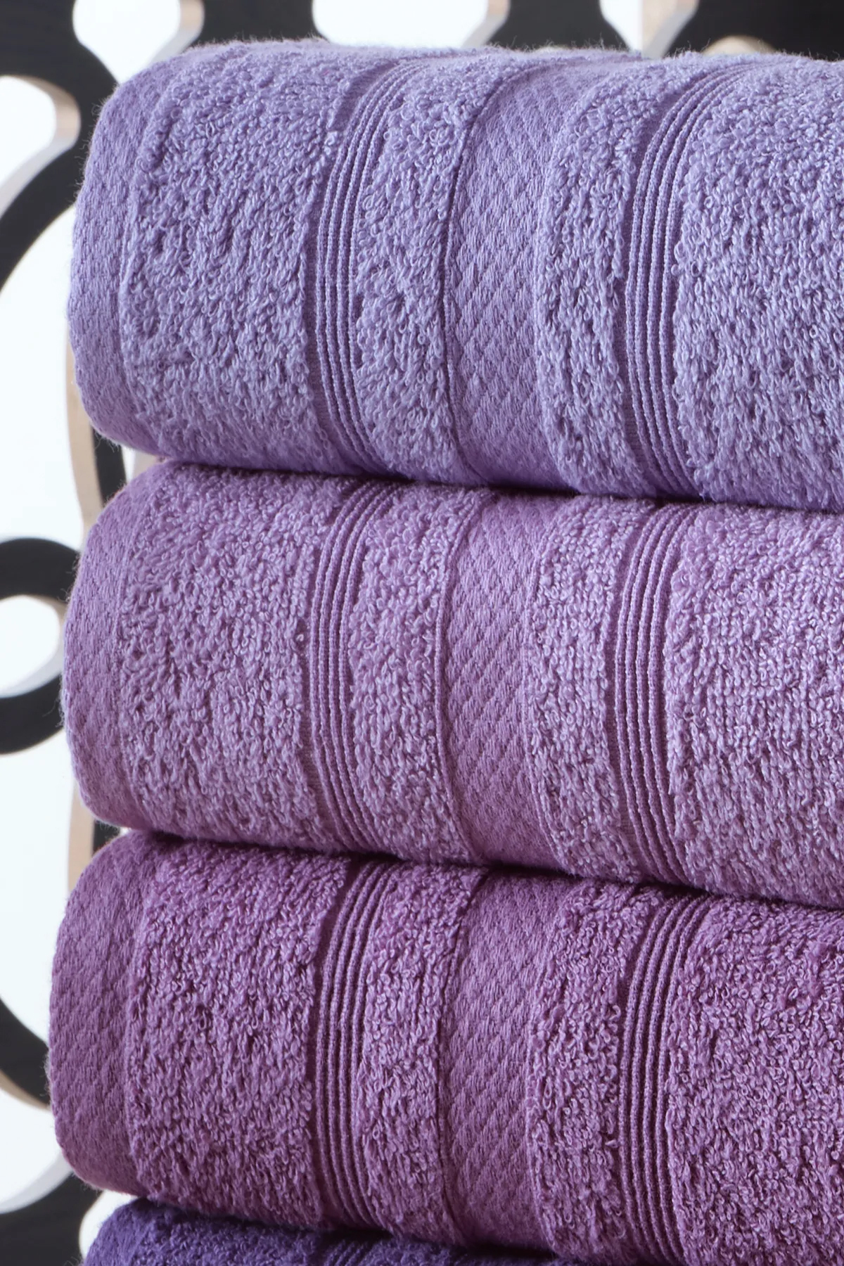 DNZGÜLCAN Ada 4'lü Havlu Seti El Havlu Yüz Havlu %100 Pamuk 30X50 cm - Görsel 2