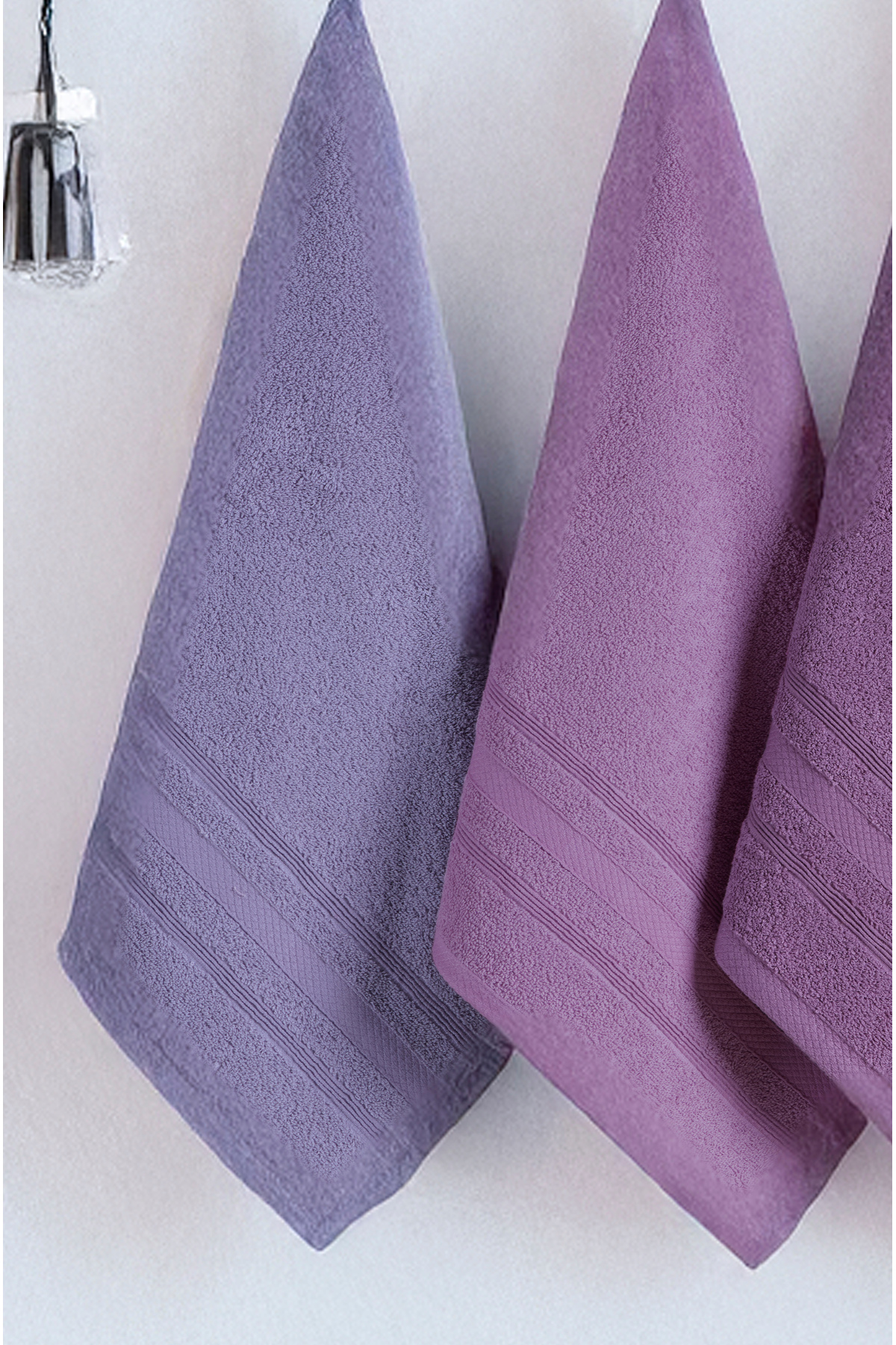 DNZGÜLCAN Ada 4'lü Havlu Seti El Havlu Yüz Havlu %100 Pamuk 30X50 cm - Görsel 3