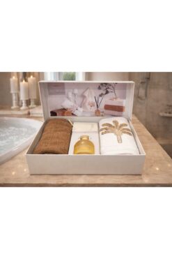 İyi Geceler İstanbul ODA KOKULU KUTULU HAVLU SETİ BOHO İSLAND ( 50 X 90 CM )