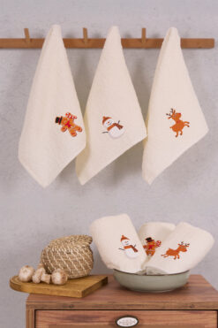 Comfort Home 30x50 Cm 3'lü Yumuşak El Havlusu | Mutfak Havlusu Seti| Yüksek Emicilik | Şık Ve Modern Tasarım