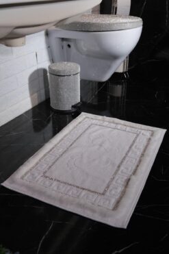 TASARIM ARABAM ATİKE ELİF AKIN Ayak Havlusu Gümüş Taşlı