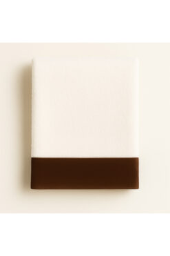 THE IVY CONCEPT STORE THE NOBLE RUN Koleksiyonu Kahverengi Kadife Kenarlı %100 Pamuk Yüz Havlusu