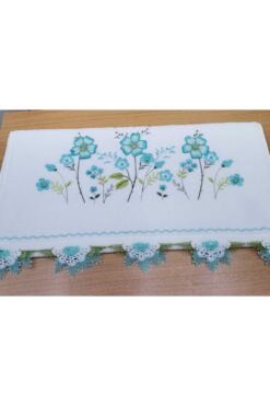 Firdevs moda çeyiz Çeyizlik İğne Oyalı Kadife Havlu