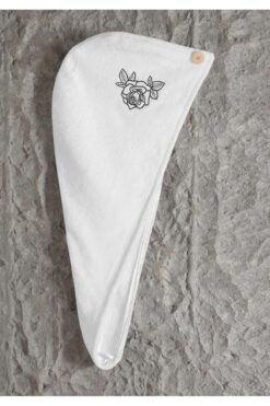 Skyline Saç kurutma bonesi-Saç kurutma havlusu l Düğmeli l Sçb01