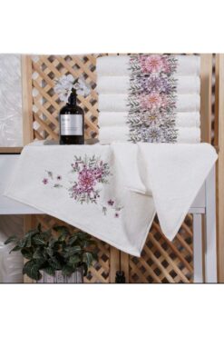 GONCA TEKSTİL Emma beyaz Bambu 50x90 cm Yüz Havlusu