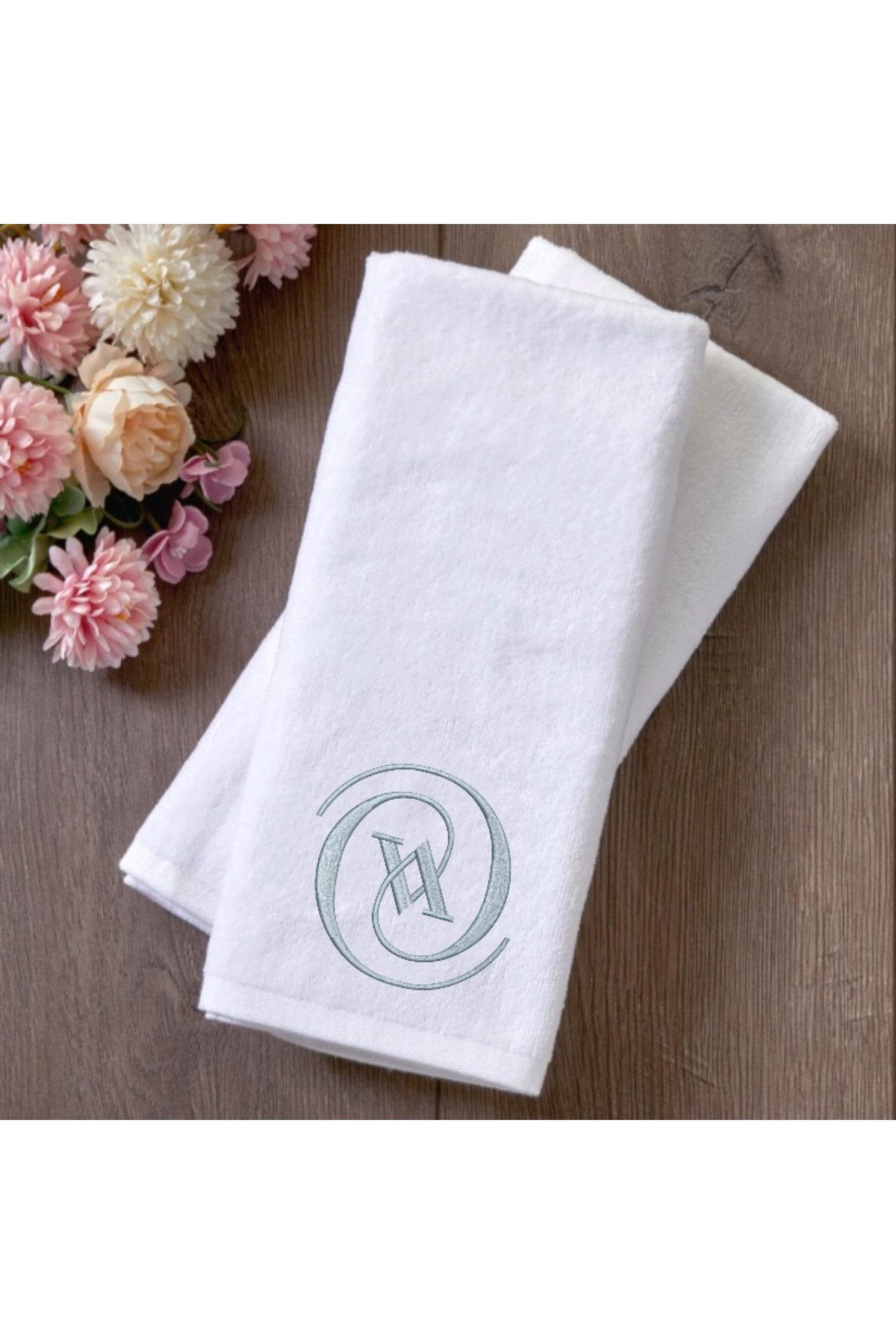 Ursa V HARFİ NAKIŞLI DEKORATİF MUTFAK VE BANYO HAVLUSU 30x50 - Görsel 3