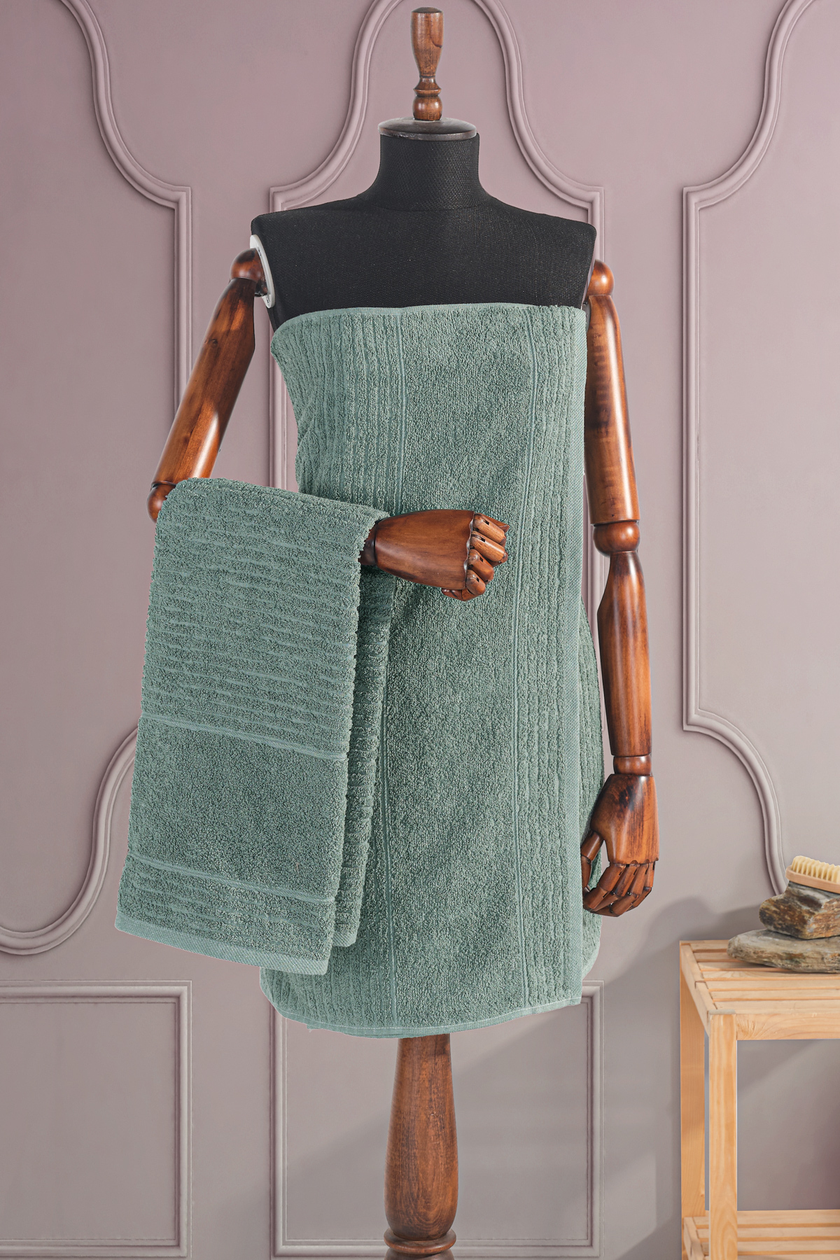 Güvenal Ece 4'lü Banyo Havlu Seti | Havlu | Banyo Havlusu I Hamam Seti I Çeyiz Havlusu - Görsel 2