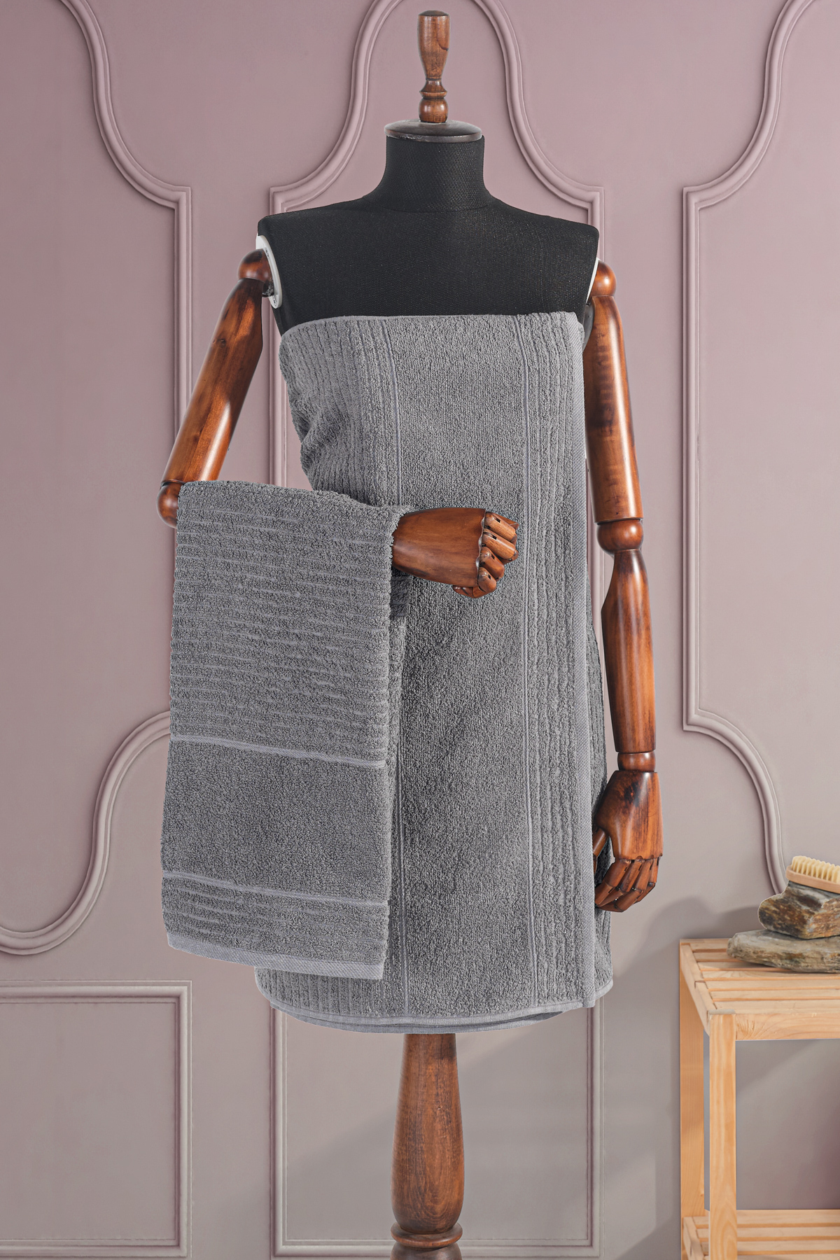 Güvenal Ece 4'lü Banyo Havlu Seti | Havlu | Banyo Havlusu I Hamam Seti I Çeyiz Havlusu - Görsel 3