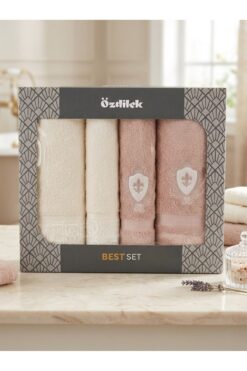 Özdilek Wedding Best Set Hamam Takımı - Krem Bej