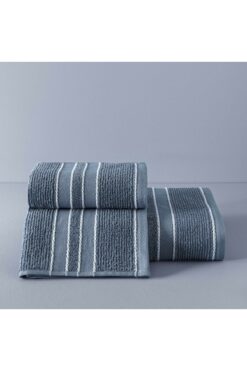 Taç Butik Doğu Ekspresi Pamuk Yüz Havlusu Mavi 50x85