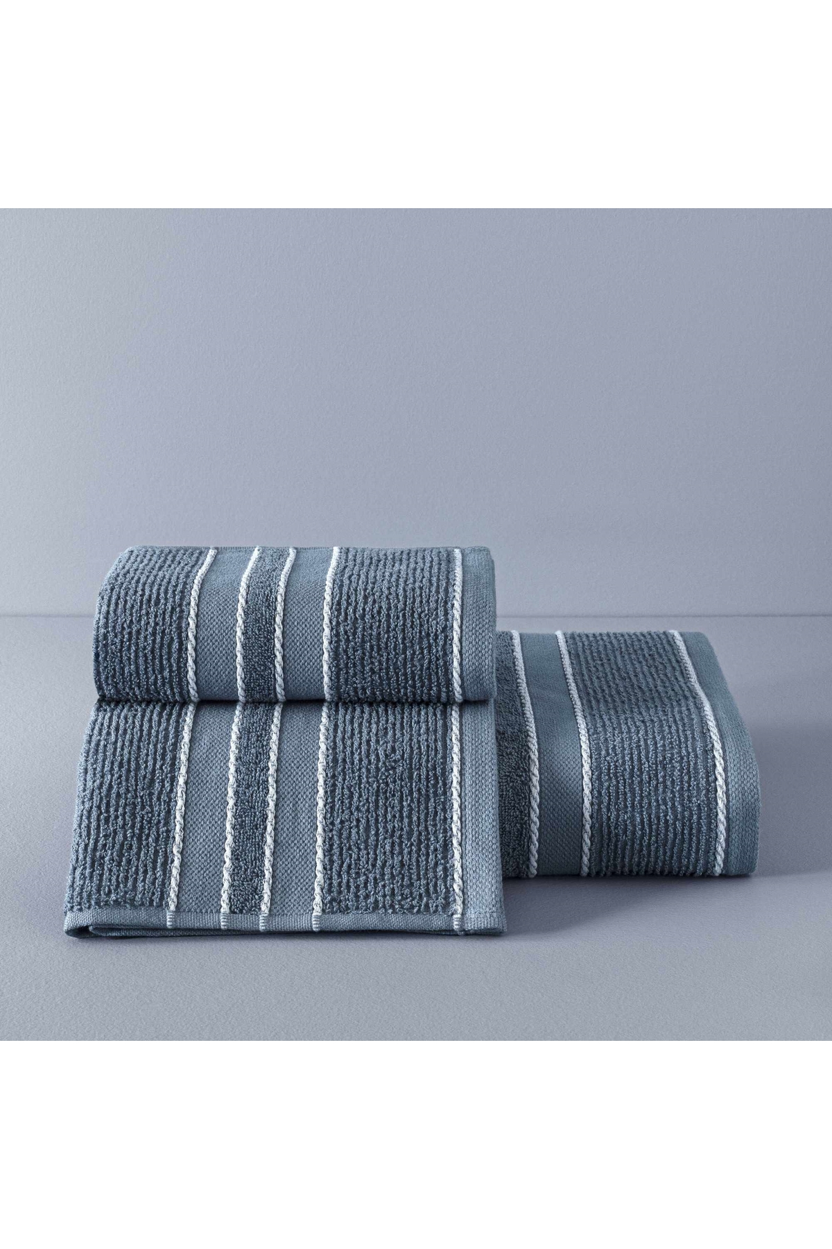 Taç Butik Doğu Ekspresi Pamuk Yüz Havlusu Mavi 50x85