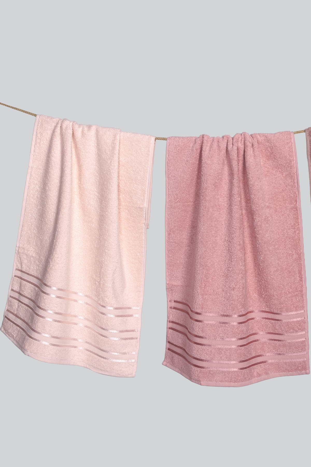 Coton Delux Pera 3'lü %100 Pamuk Havlu Seti | El, Yüz - Saç Havlusu | Çantalı, Çeyizlik, Hediyelik| 50x90 cm - Görsel 3