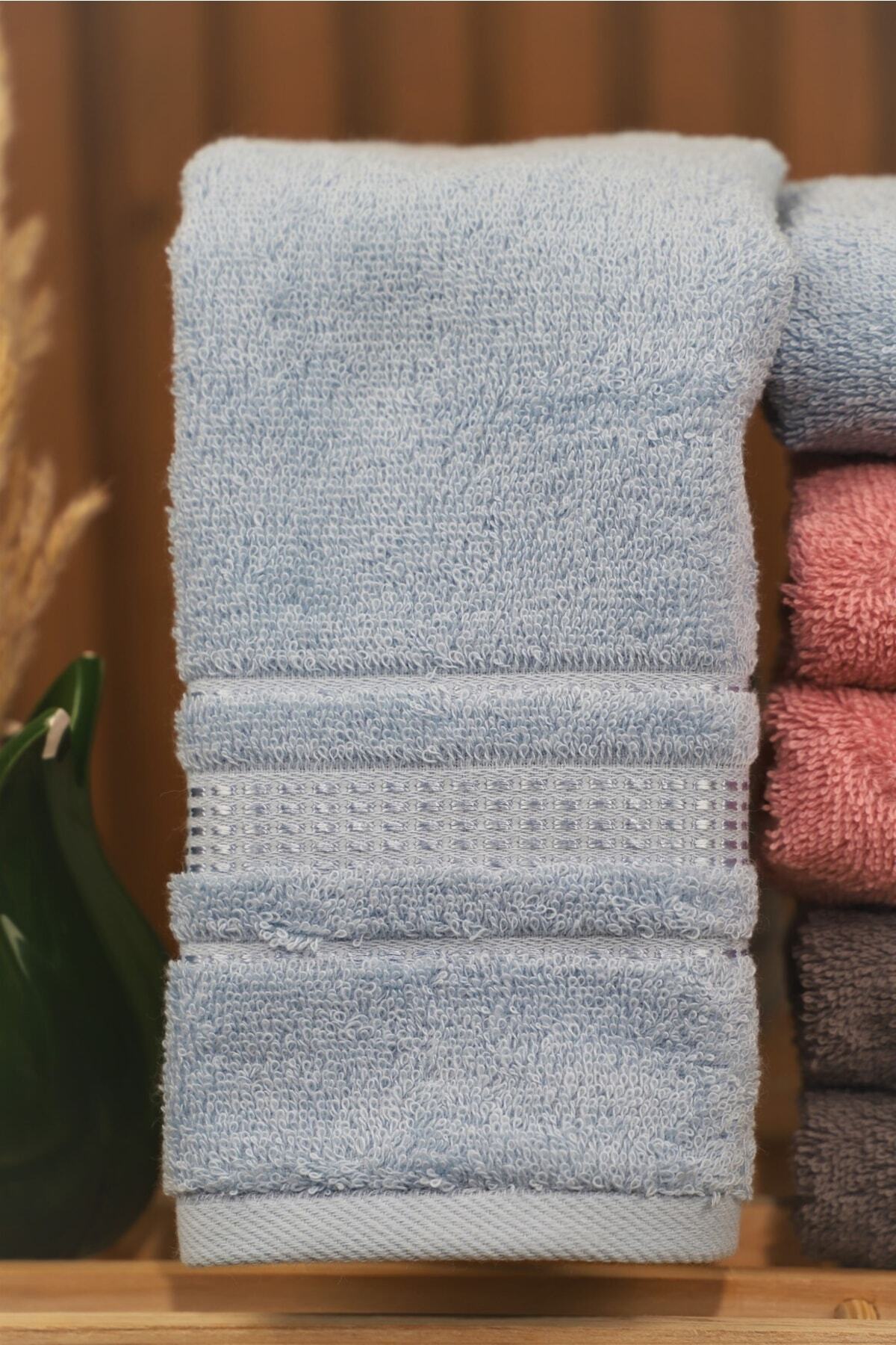 Özdilek Colourist 6'lı Pamuklu Su Emiciliği Yüksek 30*50 Mutfak Havlusu mavi-pembe-antrasit - Görsel 3