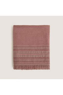 Chakra Derin Yüz Havlusu 50x90cm Küllü Gül/Vizon/Pudra