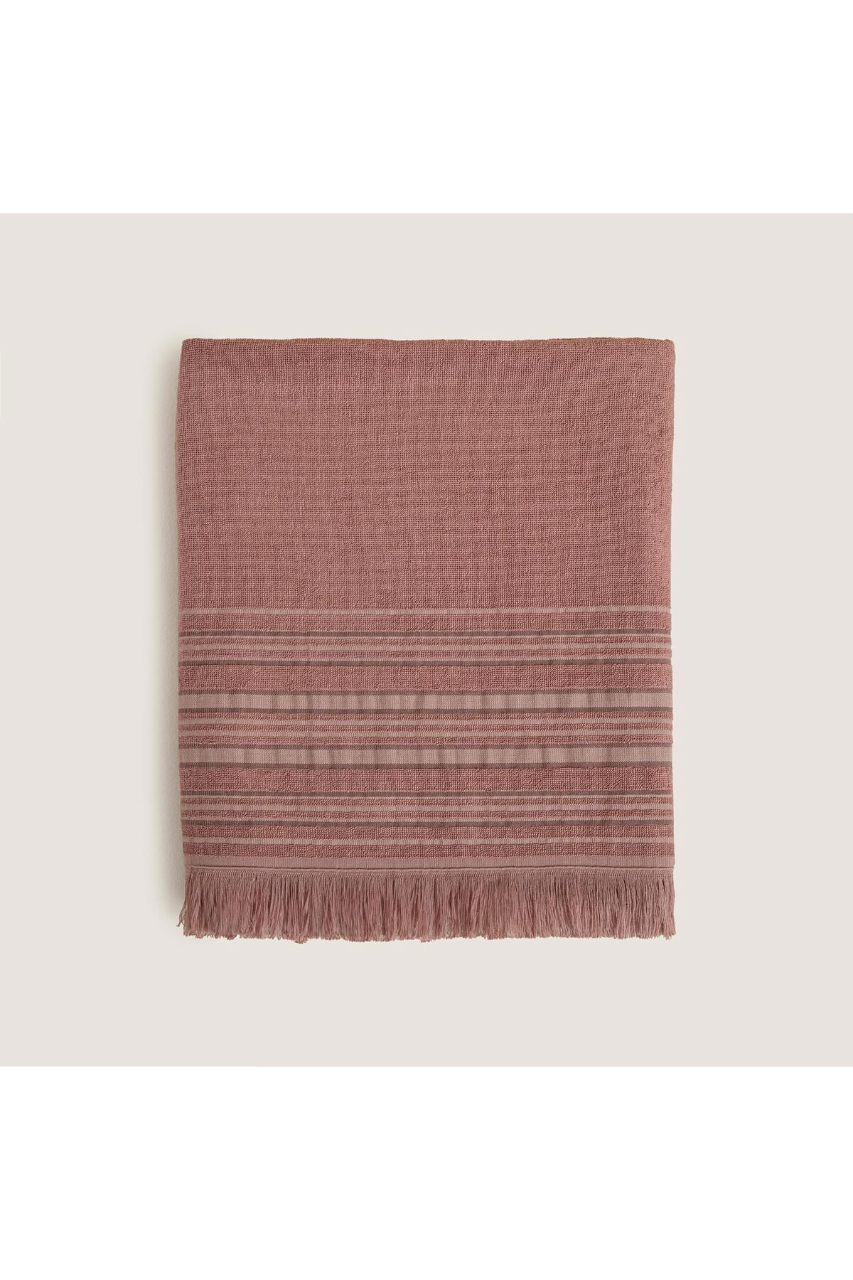 Chakra Derin Yüz Havlusu 50x90cm Küllü Gül/Vizon/Pudra