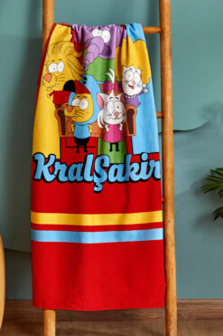 Karaca Home X Kral Şakir Sıkı Dostlar Plaj Havlusu 75x150 cm