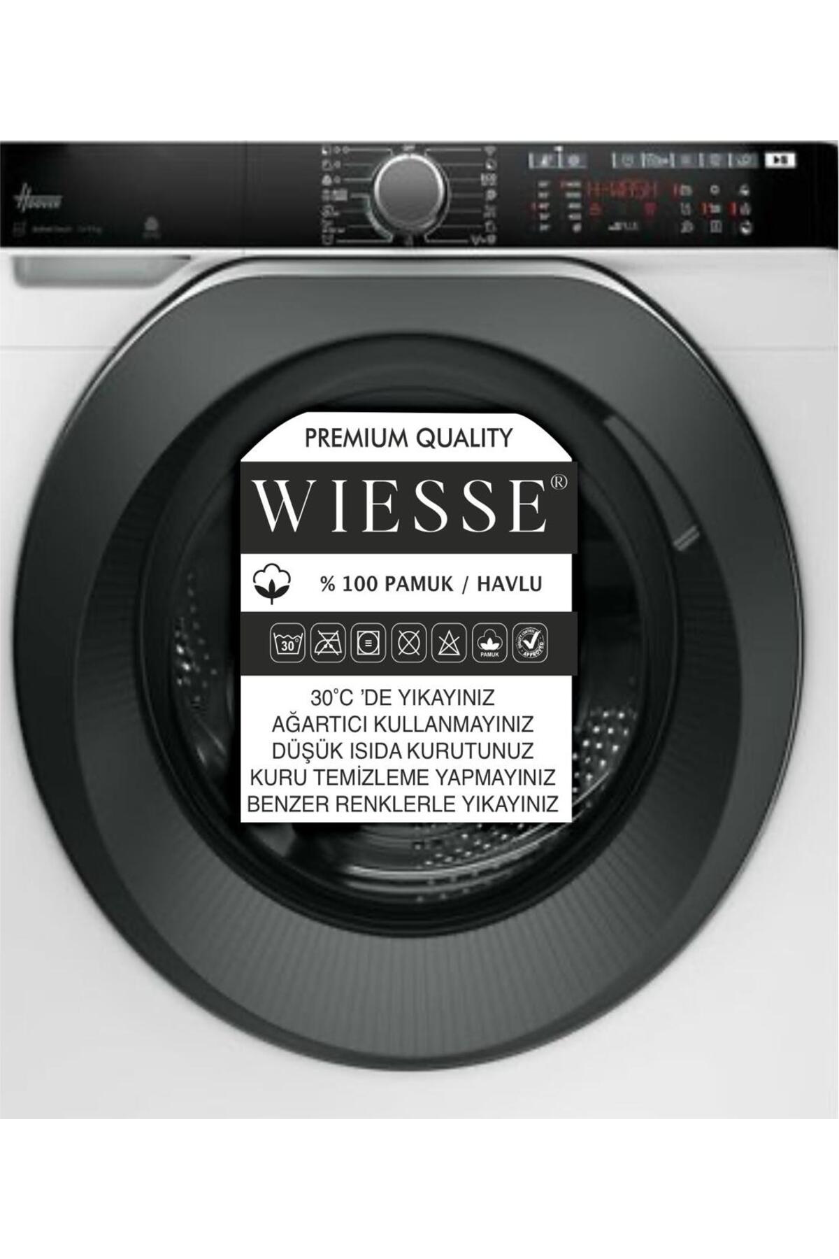 WİESSE 1 Adet OTEL HAVLUSU - 50x90 cm - %100 Pamuk - Beyaz - Görsel 3