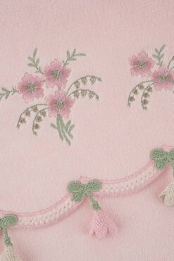 Arliva Home %100 Pamuklu Çeyizlik Kadife Nakışlı 2'li El Havlusu Seti